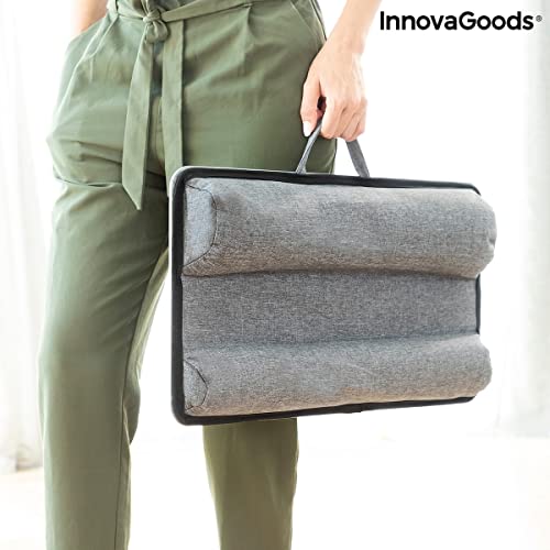 InnovaGoods Deskion Escritorio PORTÁTIL para Ordenador con COJÍN XL, Gris, Mediano