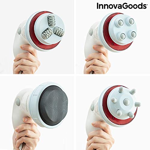 InnovaGoods - Masajeador Anticelulítico Vibratorio con Infrarrojos 5 en 1 Cellyred