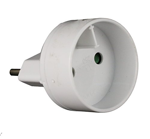 Inotech - Adaptador, con convertidores de enchufe 6a m, f, 16a, blanco