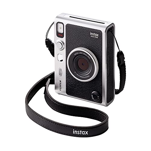 instax Mini EVO Black-C. Cámara e Impresora con Pantalla LCD de 2,7 Pulgadas, 10 Efectos de Lente y 10 Efectos de película