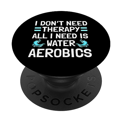 Instructor de aeróbicos acuáticos Waterobics Aquafitness PopSockets PopGrip Intercambiable