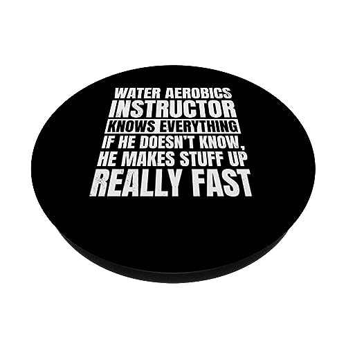 Instructor de aeróbicos acuáticos Waterobics Aquafitness PopSockets PopGrip Intercambiable