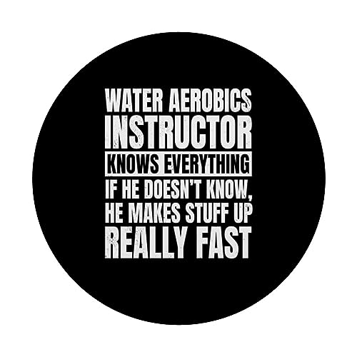 Instructor de aeróbicos acuáticos Waterobics Aquafitness PopSockets PopGrip Intercambiable