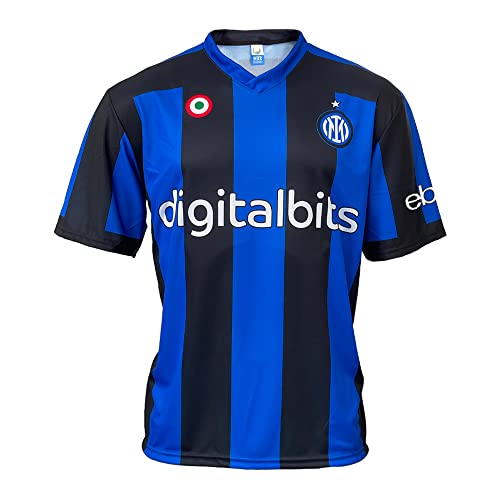 Inter - Camiseta Home Personalizada con Nombre y número de látaro/Camilla con Parche Ebay 2023 Replica Oficial, Azul, Negro, 100% Poliéster, Adulto y Niño