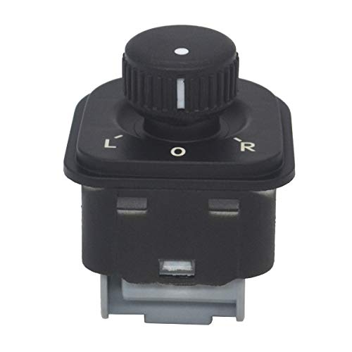 Interruptor Control Espejo Lateral Golf 5, KASturbo Perilla del espejo de vista lateral para CC PLUS SHARAN TIGUAN PASSAT 1K0959565H 1K0959565K 1K0959565F