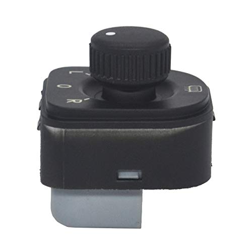 Interruptor Control Espejo Lateral Golf 5, KASturbo Perilla del espejo de vista lateral para CC PLUS SHARAN TIGUAN PASSAT 1K0959565H 1K0959565K 1K0959565F