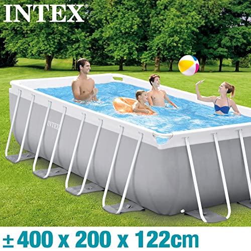 INTEX 55243 - Piscina desmontable rectangular con depuradora prism frame