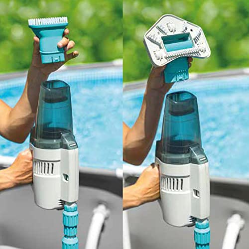 Intex 55253 Aspiradora Manual Recargable, para Piscina, Limpiafondos Piscina, Batería Recargable con hasta 100 Minutos de Autonomía, Largo de 280 cm, Aspirador Piscina