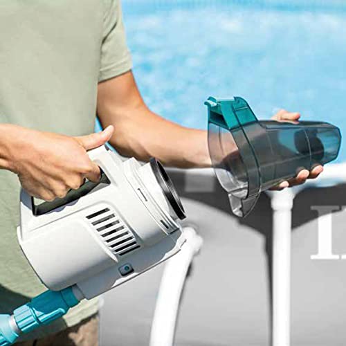 Intex 55253 Aspiradora Manual Recargable, para Piscina, Limpiafondos Piscina, Batería Recargable con hasta 100 Minutos de Autonomía, Largo de 280 cm, Aspirador Piscina