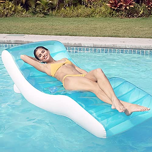 Intex 56874 Splash Lounge Colchoneta Hinchable, Flotador para Piscina, Capacidad 1 Persona, Peso Máximo Soportado 100 kg, Medidas 99x191 cm, con Porta Bebidas, Splash Azul