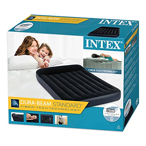 Intex 64148, Cama de aire, Unisex, Multicolor, 137 x 191 x 25 cm