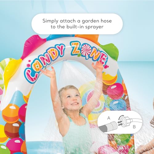 Intex Candy Zone Inflatable Play Center, 116" X 75" X 51", for Ages 2+