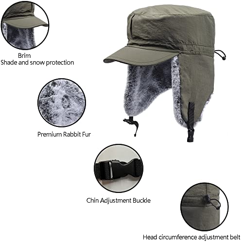 Invierno Gorro Hombres Gorra Aviador Orejeras Sombreros cálido Ruso Ushanka Soldado Cazador Kent Hat