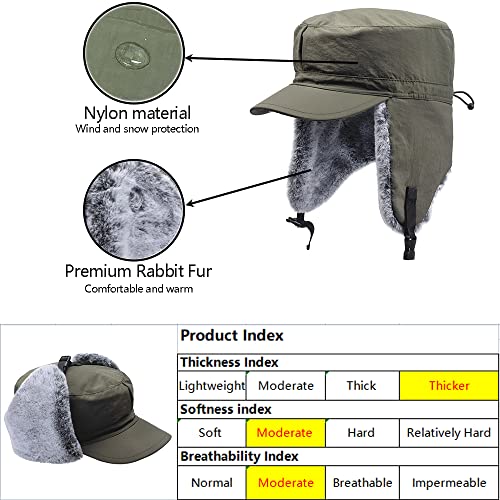 Invierno Gorro Hombres Gorra Aviador Orejeras Sombreros cálido Ruso Ushanka Soldado Cazador Kent Hat