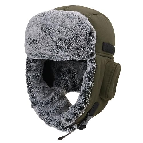 Invierno Gorro Hombres Gorra Aviador Orejeras Sombreros cálido Ruso Ushanka Soldado Cazador Kent Hat