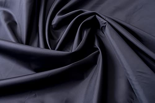 IPEA Tejido de Forro 200 x 150 cm color Negro - Made in Italy – Tejido al Metro para Costura, Ropa, Forros, Chaquetas, Pantalones, Faldas, Muebles, Almohadas - Tela Lisa para Coser y Forrar