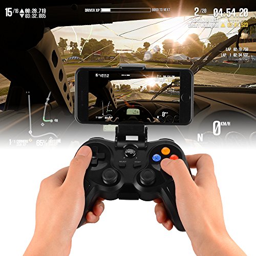 iPega PG-9078 Bluetooth Gamepad controlador de juego inalambrico con soporte de telefono ajustable para Android iOS Smartphone Windows PC TV TV Box Tablet