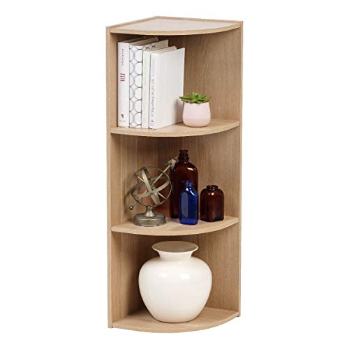 Iris Ohyama, Mobile contenitore, Libreria, Angolare/3 ripiani fissi, Solido, Design, Multifunzionale, Ufficio, Ingresso, Camera da letto, Soggiorno - Basic Storage Shelf CX-3C - Marrone chiaro