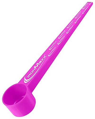 Ironmaxx Cuchara medidora de 30 cm, color rosa, 40g (1 paquete)