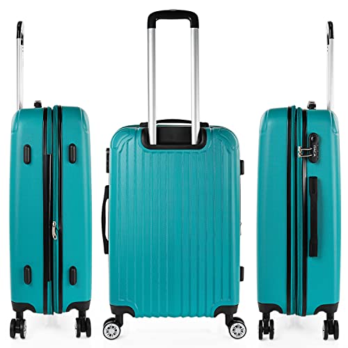 ITACA - Maletas de Viaje Grandes 23 Kilos - Maleta Grande de Viaje Rígida 4 Ruedas - Maletas Grandes de Viaje de ABS Resistente y Ligera T71570, Verde Menta