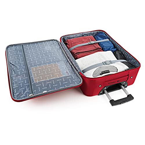 ITACA - Maletas de Viaje - Maleta Cabina 55x40x20 - Maletas de Viaje Cabina Material EVA Superligero - Maleta de Cabina Avion - Maleta de Mano. Maleta Pequeña T71950, Rojo