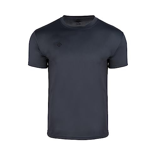 Izas- Camiseta Técnica para Hombre con Tecnología Dry Fit - Camiseta Deportiva de Manga Corta con Hydrospeed que Expulsa el Sudor a la Superficie y Mantiene Seca la Piel - Creus Gris Oscuro - L