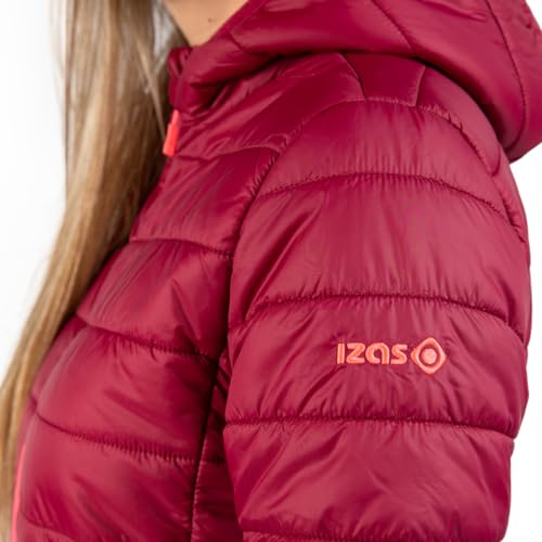 Izas - Chaqueta de Fibra para Mujer - Chaqueta Térmica de Rápido Secado con Cierre de Cremallera - Material Transpirable Ideal para Actividades al Aire Libre - Sindu Azul Verdoso - Talla M