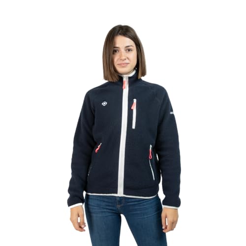 Izas - Chaqueta Polar para Mujer - Chaqueta con Cierre y Bolsillos de Cremallera - Chaqueta Térmica Polar con Forro - Rápido Secado - Ideal para Actividades al Aire Libre - Hortus Azul Oscuro - S