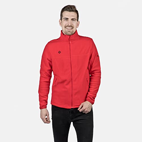 Izas - Forro Polar para Hombre - Chaqueta Polar con Cuello Alto y Cremallera - Forro Polar de Invierno Ligero y de Secado Rápido - Ideal para Actividades al Aire Libre - Padru Rojo - L