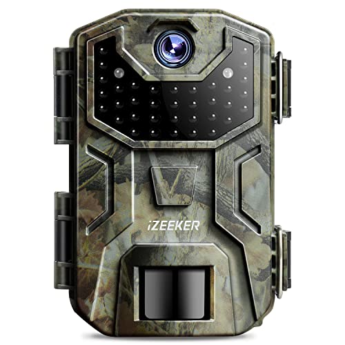 iZEEKER Cámara de Caza, 32MP HD Cámara Caza Nocturna con 940nm IR LED Sin Brillo Invisible, de Impermeable IP66 para Observación de Vida Silvestre y Monitoreo de Seguridad en Interiores