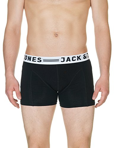 JACK & JONES JACSENSE TRUNKS NOOS, Bóxer Hombre, Negro (Black), Medium