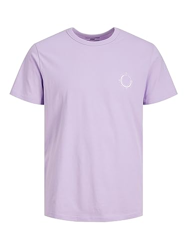 JACK & JONES Jcowater Logo tee SS Crew Neck Camiseta, Lavanda, M para Hombre