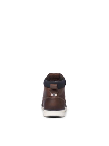 JACK & JONES JFWTUBAR Leather STS, Chukka Boots Hombre, Marrón(Brandy Brown Brandy Brown), 43 EU