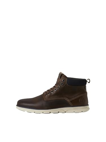 JACK & JONES JFWTUBAR Leather STS, Chukka Boots Hombre, Marrón(Brandy Brown Brandy Brown), 43 EU