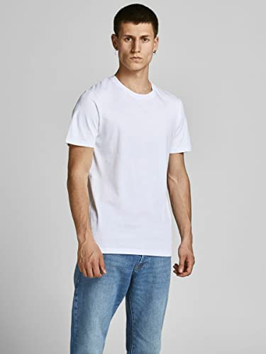 JACK & JONES Jjeorganic Basic tee SS O-Neck 5pk MP Camiseta, Black/Pack:2white 2navy 1black, M para Hombre