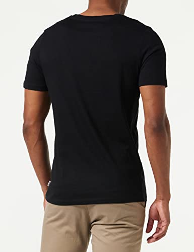 Jack & Jones Jjeorganic Basic tee SS O-Neck Noos Camiseta, Black Detail, L para Hombre