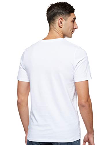 Jack & Jones Jjeorganic Basic tee SS O-Neck Noos Camiseta, White Detail, L para Hombre