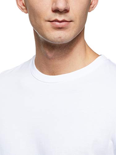 Jack & Jones Jjeorganic Basic tee SS O-Neck Noos Camiseta, White Detail, L para Hombre