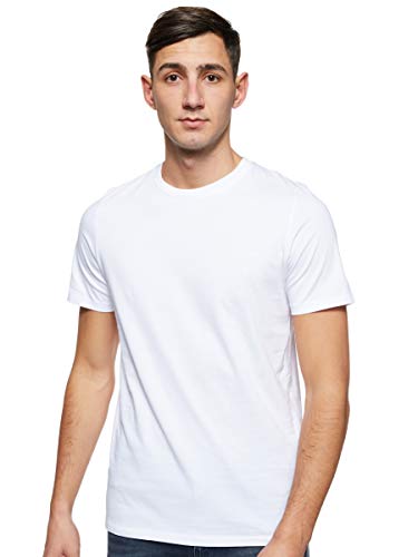 Jack & Jones Jjeorganic Basic tee SS O-Neck Noos Camiseta, White Detail, L para Hombre