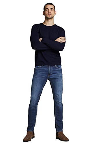 JACK & JONES Jjiglenn Jjoriginal Am 814 Noos Vaqueros Slim, Azul, 28W / 30L para Hombre