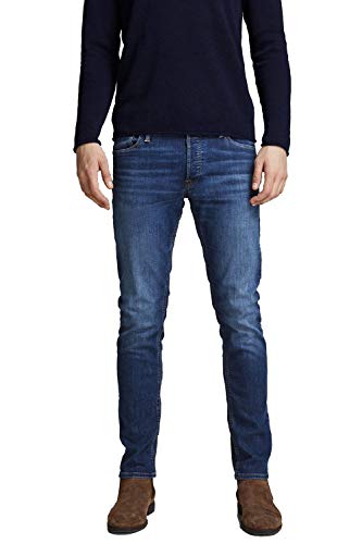 JACK & JONES Jjiglenn Jjoriginal Am 814 Noos Vaqueros Slim, Azul, 28W / 30L para Hombre