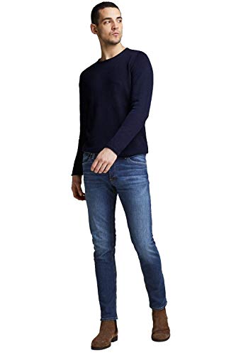 JACK & JONES Jjiglenn Jjoriginal Am 814 Noos Vaqueros Slim, Azul, 28W / 30L para Hombre