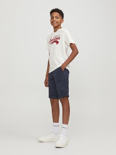 Jack & Jones Junior Jjibowie Jjshorts Solid Sa Jr Bermudas, Blazer Azul Marino, 170 para Niños