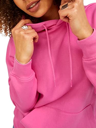 JACK & JONES Jxabbie LS Rel Every-Sudadera con Capucha, Carmine Rose/Print: Logotipo Magenta Jjxx, M para Mujer