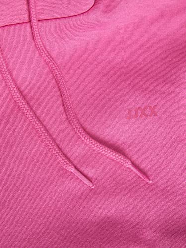 JACK & JONES Jxabbie LS Rel Every-Sudadera con Capucha, Carmine Rose/Print: Logotipo Magenta Jjxx, M para Mujer