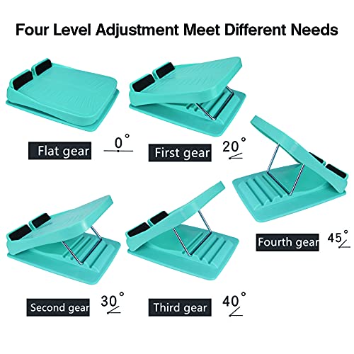 JADE KIT Slant Board, Ajustable Tablero Inclinado Pedal de Estiramiento de Fitness para Costillas, Talón, Isquiotibiales, Aquiles, Piernas, Pantorrillas, Ejercitador Muscular