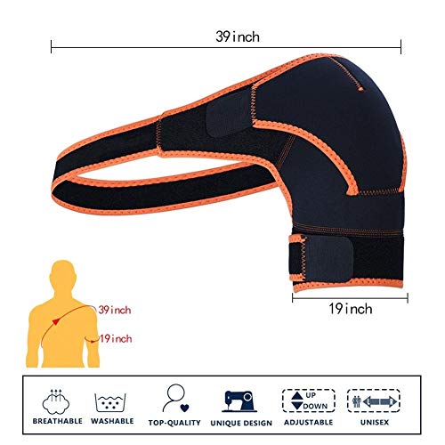 Jadeshay Hombro Brace - Manguito de los rotadores Soporte de compresión de Rasgado rotador de Apoyo for el Brazo, tendinitis, dislocación del Hombro de la Manga de compresión