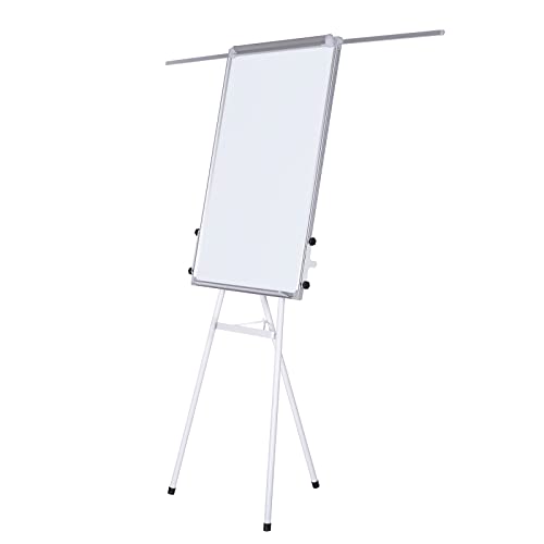 Jago® Rotafolio - 60x90cm, Marco de Aluminio, Altura Ajustable, Brazos Extensibles, Bandeja y Accesorios - Pizarra Magnética con Caballete, Tablero de Notas Magnético, Pizarra Blanca con Soporte