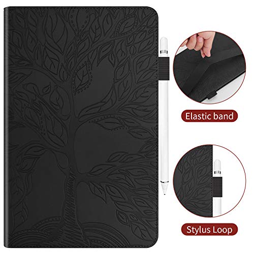 Jajacase Funda para Lenovo Tab E10 10.1 2018,TB-X104F Tableta Cubierta - Folio Libro Wallet Case Flip Cover Estuche Protector Carcasa con Soporte,Cuero PU Silicona,Negro