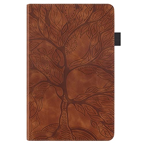 Jajacase Funda para Lenovo Tab M10 / M10 HD 10.1 2018, X505L/F X605L/F Tableta Cubierta - Folio Libro Wallet Case Flip Cover Estuche Protector Carcasa con Soporte,Cuero PU Silicona,marrón